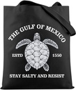 HOLLP Gulf Coast Lover Gift Mexico Vacation Beach Tote Bag Gift Mexico Tri