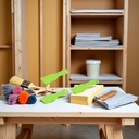 3Pcs Green Putty Scraper 2" Plastic Flexible Putty Knives Spreader for Taping Drywall Wall Painting,Painting Supplies and Tools,Paint, Wall Treatments and Supplies