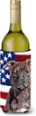 Caroline's Treasures SC9633LITERK Staffordshire Bull Terrier Staffie with American Flag USA Wine Bottle Hugger Bottle Cooler Sleeve Hugger Machine Washable Collapsible Insulator Beverage Insulated Hol