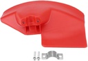 Garden Lawn Mower Guard 280 * 170mm Plastic Red Universal for 24/26/28mmTrimmer F Type Guard Grass Baffle