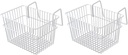 2pcs Punch Hanging Storage Basket for Bathroom and Kitchen Versatile Organizer for Office and Home No Drilling Required Capacity for Toiletries and Sundries