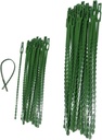 300 PCS Adjustable Plant Ties Flexible Garden Plant Ties, Green Multi-Function Sturdy Garden Plant Twist Tie Plastic Garden Ties Plant Support Tree Shrub, Office Home Cable Organization (13 & 23 CM)