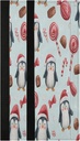 Caikeny Christmas Penguin Santa Sweet Refrigerator Door Handle Cover Kitchen Appliances Protector Oven Gloves Fridge Microwave Dishwasher Handles Decoration Set of 2