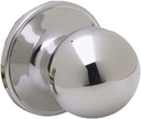 J-Series by Schlage Corona Door Knob with Standard Trim, One-Sided Non-Turning Dummy Handle, Bright Chrome, J170 CNA 625