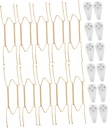10pcs Invisible Spring Plate Hangers W-Type Metal Hooks Decorative Plate Wall Hangers Easy to Install