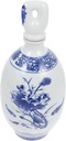 Creative Ceramic Sake Pot Wine Holder 1kg 3kg 5kg Capacity Beautiful Blue and White Design for Serving Sake and Wine at Home or Parties