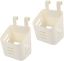 Vaguelly 2pcs Hanging Kitchen Baskets Wall Hanging Storage Bins Bathroom Kitchen Organizers Wall-mounted Baskets