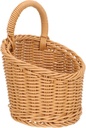 Woven Wall Plant Basket Ginger Storage Basket Wall Fruits Veggies Basket Wall Flower Basket Hanging Small Basket with Handle for Kitchen Onion Storage Basket