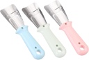 SUPVOX 3pcs Stainless Steel Deicing Shovel Ergonomic Ice Scoop for Fridge Resistant and Ice Removal Tool and Compact Design for Easy Removal