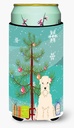 Caroline's Treasures BB4186TBC Merry Christmas Tree Soft Coated Wheaten Terrier Tall Boy Hugger Can Cooler Sleeve Hugger Machine Washable Drink Sleeve Hugger Collapsible Insulator Beverage Insulated H