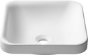 Kraus KSR-9MW Natura Bathroom Sink, Matte White