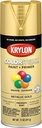 Krylon K05588007 COLORmaxx Spray Paint and Primer for Indoor/Outdoor Use, Metallic Gold, 11 Ounce (Pack of 1)