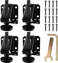 LOSCHEN 4 PCS Heavy Duty Adjustable Leveling Feet for Furniture,Hexagon Nuts Lock Furniture Legs Levelers,for Table, Cabinets, Workbench,Shelving Units and More