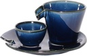MINORU TOUKI Minorutouki Shizuru Cold Sake Set It Clever nasu Blue 3 Pieces Set Made in Japan