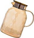 VOSAREA Large Capacity Cold Boiled Water Jug Glass Beverage Pitcher with Ergonomic Handle for Juice Iced Tea Milk and Homemade Drinks for Parties Bbqs and Picnics