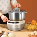 Electric Dough Mixer for Bread Pizza Dumplings, 5L/7L Stainless Steel Bowl, Smart Kneading & Fermentation, Quiet Motor, Kitchen Baking Appliance(7L)