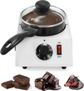 Dyna-Living Chocolate Melting Pot Chocolate Melter Pot 40W Chocolate Warmer for Melting Chocolate, Chocolate Tempering Machine for Home, Electric Chocolate Fountain Machine for Chocolate Melts