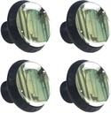 4 Pcs deciduous Forest Bird Deer Glass Drawer Knobs Black Dresser Knobs Drawer Pulls Door Knobs Dresser Drawer Handles for Kitchen Wardrobe Cupboard Hardware Furniture