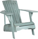 SAFAVIEH Outdoor Collection Mopani Adirondack Chair, Beach House Blue
