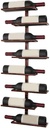 Zfmnoyev Wine Rack,Wine Holder Wall Mounted, Wine Storage Display, Alcohol Storage Rack，for Kitchen Dining Room Bar Or Wine Cellar (Color : Brown, Size : 36x9x88cm)