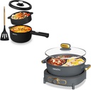 Dezin 5L Double-Flavor Shabu Shabu Pot and 2L Electric Cooker