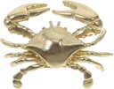 Cabilock Brass Crab Door Handle - Unique Nautical Drawer Pulls for Coastal Beach Theme Decor, Ocean-Inspired Cabinet Knobs for Living Room, Bedroom, Kids' Room, Easy Installation, 1.88 X 1.49 X 0.78 I