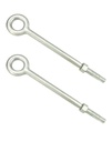 QWORK Eye Bolt with Nuts, 3/4'' x 12" Galvanized Eye Bolt, 2 Pack