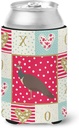 Caroline's Treasures CK5354CC Indian Peahen Peafowl Love Can or Bottle Hugger, Red Cooler Washable Drink Sleeve Collapsible Beverage Insulated Holder, Can Hugger, Multicolor