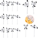 Food Picks for Bento Boxes, White Pandas，Reusable Bento Box Toothpicks Set for Lunch