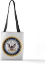 CafePress US Navy Emblem 13"x13" Reusable Grocery Shopping Sling Tote Bag