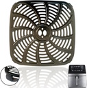 8 Quart Square Air Fryer Grill Pan for Gourmia GAF846 Air Fryers, Premium Nonstick Air Fryer Crisper Tray, Grill Plate Insert Grate Rack Grid Shelf for Gourmia 8QT Air Fryer, Dishwasher Safe
