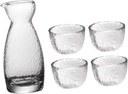 1set Japanese Style Creative Sake Cup Set Pot Glassware for Tea Parties and Home Decor Sake Cup and Material