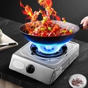 Desktop Gas Stovetop, Stainless Steel 1 Burners Gas Cooktop, Home Kitchen Apartments Gas Countertop Stove (Natural Gas) (Natural Gas)