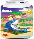 Caroline's Treasures APH2488TBC Dolphin Sunning on the Beach Tall Boy Hugger Can Cooler Sleeve Hugger Machine Washable Drink Sleeve Hugger Collapsible Insulator Beverage Insulated Holder
