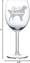 MIP Brand Wine Glass Goblet Golden Retriever Life is Golden (10 oz)