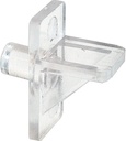 Prime-Line U 10136 1/4 In., Clear Plastic, Shelf Support Peg (8 Pack)