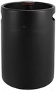Silver/Black Mini Beer Keg, Single Wall Beer Growler 304 Stainless Steel Craft Beer Keg 2L/3.6L/5L(Black,2L)