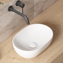 Small Bathroom Vessel Sink, OCEALAGOON 15 x 10 Oval Bathroom Sink Bowls Above Counter, Porcelain Ceramic White Vessel Sink for Bathroom, Modern Countertop Sink, Vanity Sink Lavatory Art Wash Basin