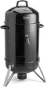 Cuisinart 18” Vertical Charcoal Smoker, Integrated Thermometer, Water Bowl and Dual Vents Perfect for Smoked Brisket, Chrome Plated Grates Smoker Grill for BBQ, Camping, Tailgates