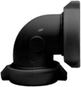Highcraft Plastic 90° Slip Elbow 1-1/2" Black Slip Elbow for Kitchen Sink and Bathroom Sink Tubular Drain Applications included Nuts and Washers