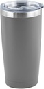 Grey Coffee insulated Tumbler, 20oz Stainless Steel cup - Double-Wall Design, Leakproof, BPA-Free, Keeps Drinks Hot or Cold for Hours, Durable & Spill-Proof Travel Mug