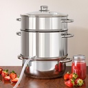 Juice Steamer Extractor, 11 Qt 304 Stainless Steel, Canning Steamer Kit for Fruit/Vegetable Juice, Jelly