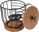 ABOOFAN Coffee Capsules Storage Basket Metal Organizer for Kitchen and Living Room Desktop Coffee Rack Unique Cup Shape Design