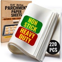 220 Pcs 12x16 In Parchment Paper Sheets by Baker's Signature | Heavy-Duty Precut Non-Stick Sheets