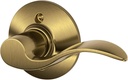 SCHLAGE F170ACC609RH ACC 609 F170 Rh Accent Decorative Dummy Door Lever, 2.72 In Projection X 4-1/8 In L, Antique Brass