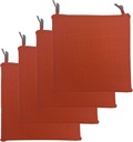 Goodgoods 18.5x18.5 inch Patio Chair Cushion 4/Pack Resilient Foam Filling Water Repellent Stain-Resistant UV Resistant Weather Resistant for Patio Furniture Quarry Red