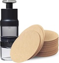 100Pcs Round Disposable Coffee Filters Paper, Coffee Maker Replacement Paper, Microfilters Cold Brew Filters, Replacement Round Coffee Filters