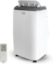 BLACK+DECKER Portable Air Conditioner, 8,000 BTU for Rooms Up To 350 Sq. Ft., Portable AC with Full Function Remote Control & Window Kit, BPT05WTBA, White