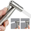BARROCK 2 Pack Bidet Sprayer Head Stainless Steel Handheld Shattaf Jet Spray Attachment for Toilet, Baby Cloth Diaper Sprayer with Adjustable Water Pressure Control, Brushed Nickel