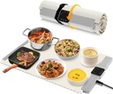 Electric Food Warming Mat - Rollable & Portable Food Warming Tray with 5 Adjustable Temperature Settings, Full-Surface Heating, 4-Hour Timer & Auto Shut-Off, Perfect for Parties, Buffet & Home Use
